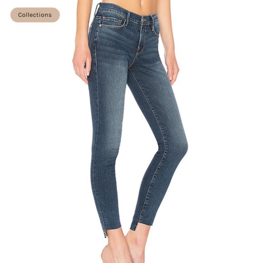 FRAME SKINNY DE JEANNE IN WOODBINE SIZE 24